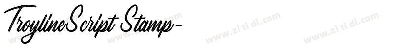 TroylineScript Stamp字体转换